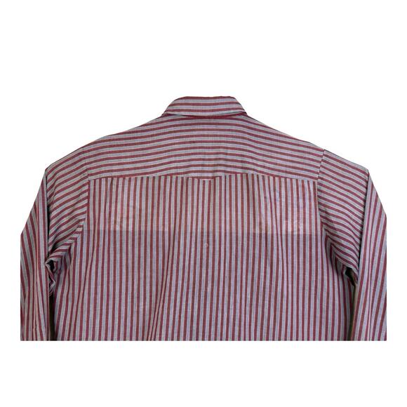 Vintage Dee Cee Western Shirt Mens 15-35 Red Gray Pearl Snap Cowboy USA Made - Picture 8 of 16